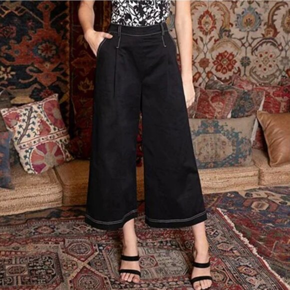 Sugarlips Crosby Wide Leg Cropped Pull-On Pants - Picture 1 of 11